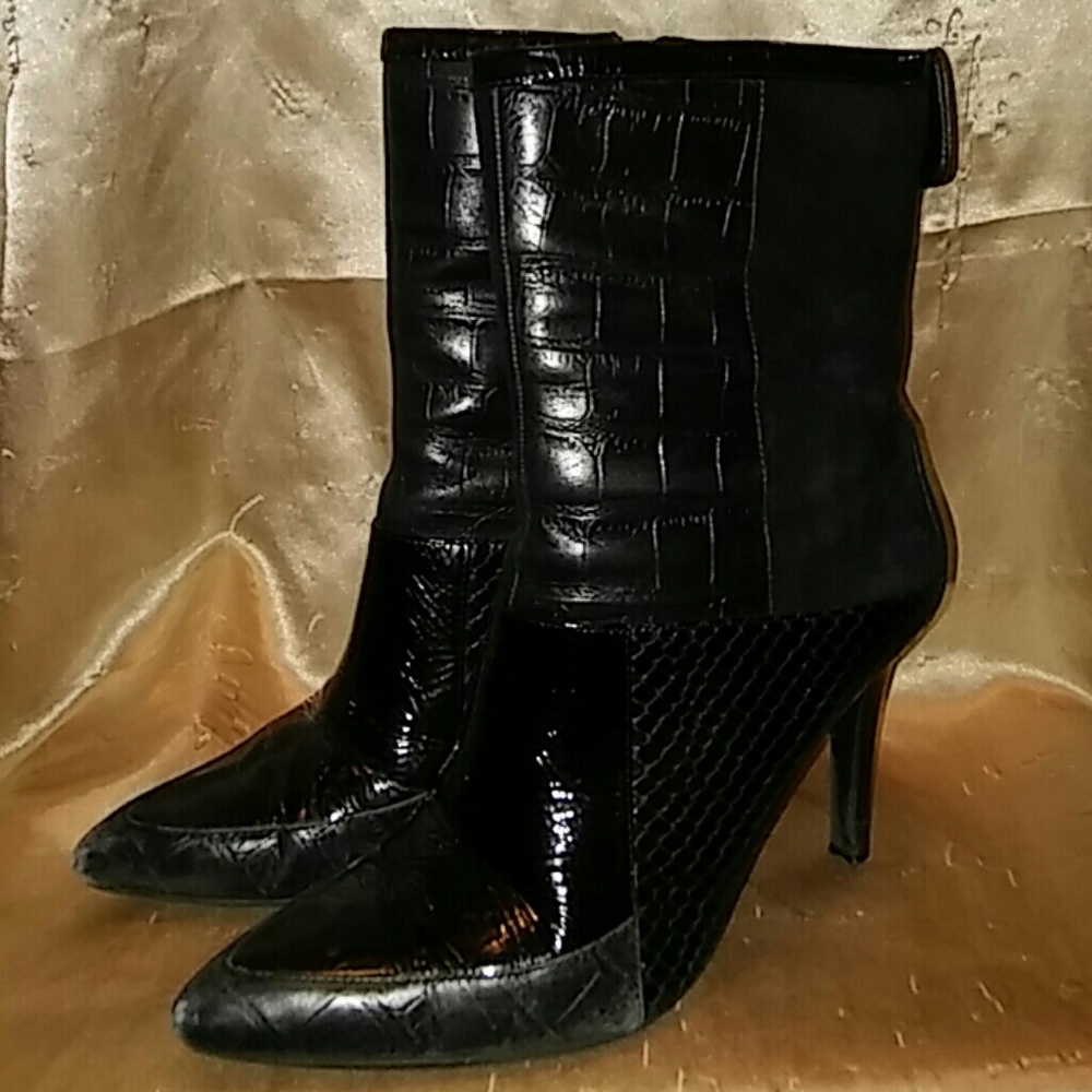Nine West Over the Ankle Heeled Boots